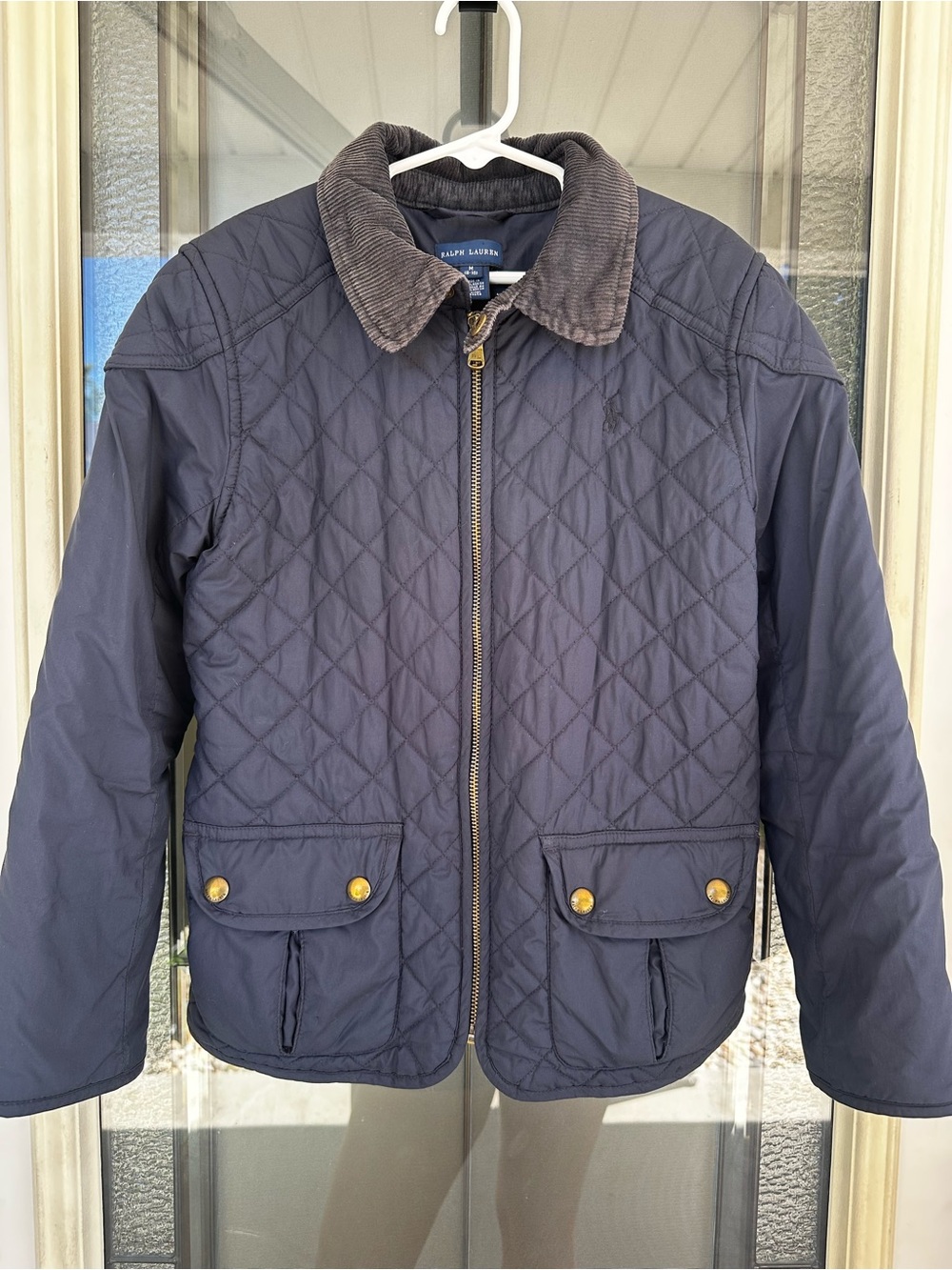 Ralph Lauren Quilted Girls Jacket - Navy